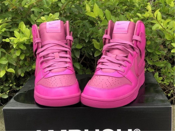 Authentic AMBUSH x Nike Dunk High  Cosmic Fuchsia 