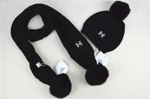 Hermes Wool Cap Scarf AAA-017