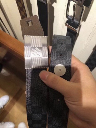 Super Perfect Quality LV Belts(100% Genuine Leather Steel Buckle)-2317
