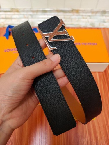 Super Perfect Quality LV Belts(100% Genuine Leather Steel Buckle)-1431