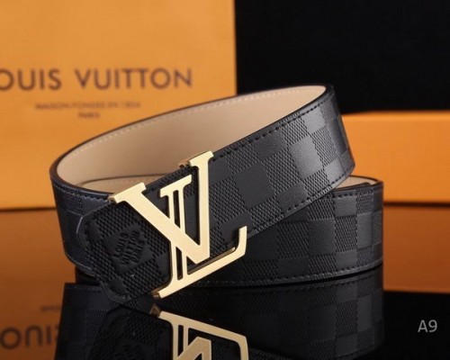 Super Perfect Quality LV Belts(100% Genuine Leather Steel Buckle)-2132