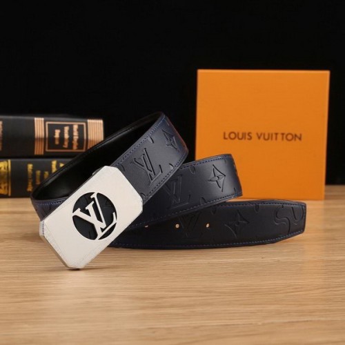 Super Perfect Quality LV Belts(100% Genuine Leather Steel Buckle)-2131