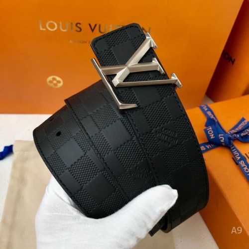 Super Perfect Quality LV Belts(100% Genuine Leather Steel Buckle)-2156