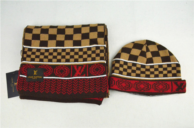 LV Wool Cap Scarf AAA-005
