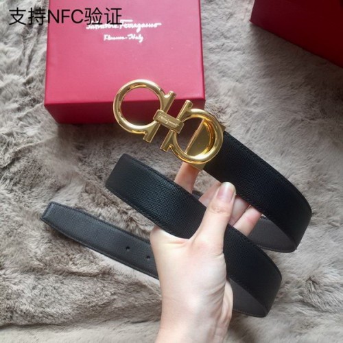 Super Perfect Quality Ferragamo Belts(100% Genuine Leather,steel Buckle)-1083