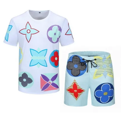 LV short sleeve men suit-050(M-XXXL)