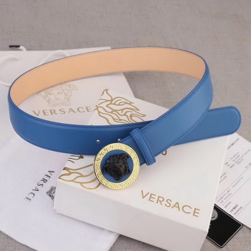 Super Perfect Quality Versace Belts(100% Genuine Leather,Steel Buckle)-337