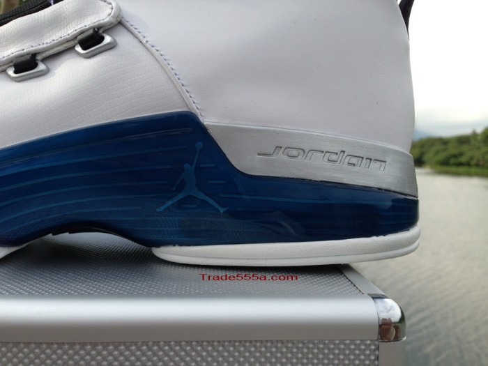 Authentic Air Jordan 17  White/College Blue