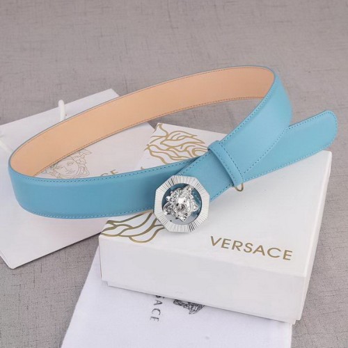 Super Perfect Quality Versace Belts(100% Genuine Leather,Steel Buckle)-326