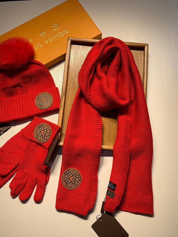 LV Wool Cap Scarf AAA-156