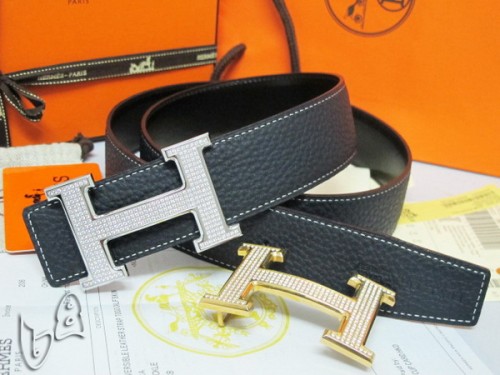 Super Perfect Quality Hermes Belts(100% Genuine Leather,Reversible Steel Buckle)-155