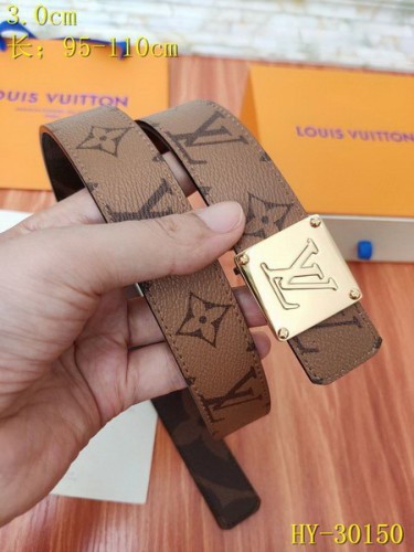 Super Perfect Quality LV women Belts(100% Genuine Leather,Steel Buckle)-225