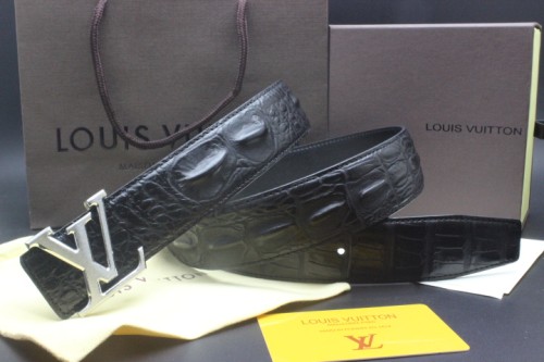 Super Perfect Quality LV Belts(100% Genuine Leather Steel Buckle)-2061