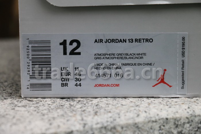 Authentic Air Jordan 13 “Atmosphere Grey”