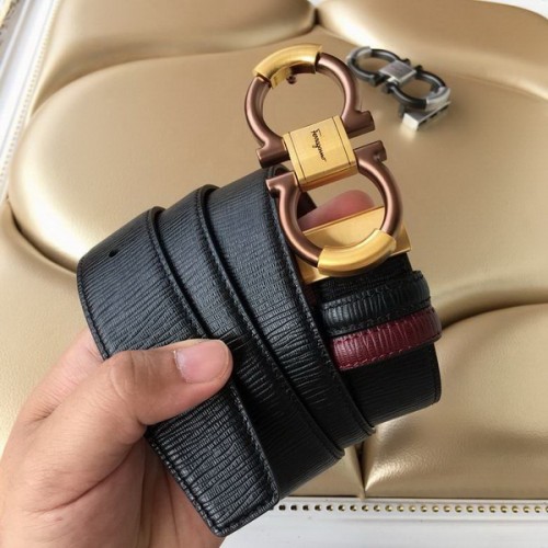 Super Perfect Quality Ferragamo Belts(100% Genuine Leather,steel Buckle)-1084