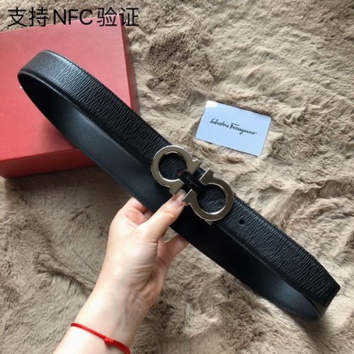 Super Perfect Quality Ferragamo Belts(100% Genuine Leather,steel Buckle)-1106