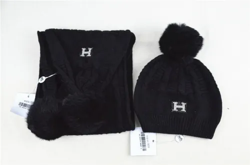 Hermes Wool Cap Scarf AAA-016