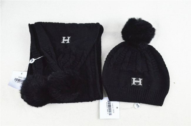 Hermes Wool Cap Scarf AAA-016