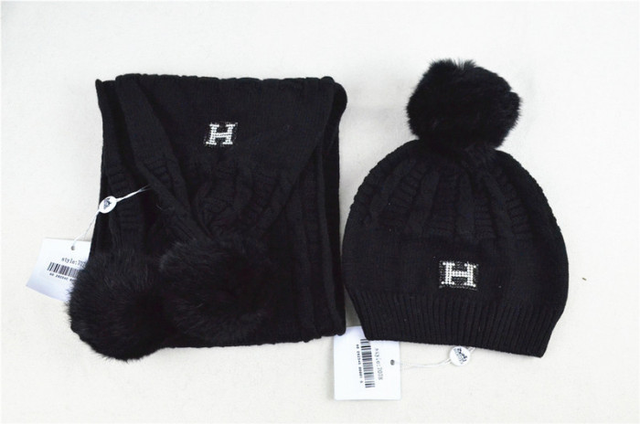 Hermes Wool Cap Scarf AAA-016
