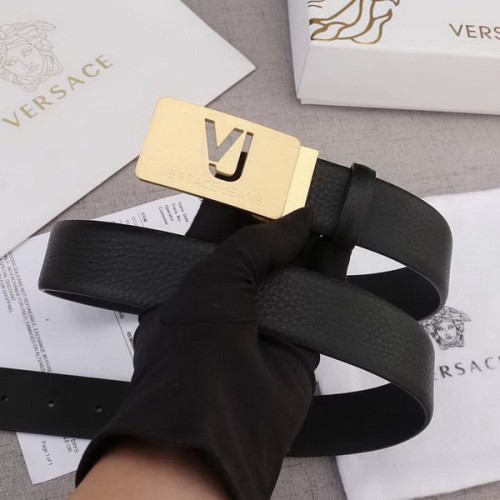 Super Perfect Quality Versace Belts(100% Genuine Leather,Steel Buckle)-465