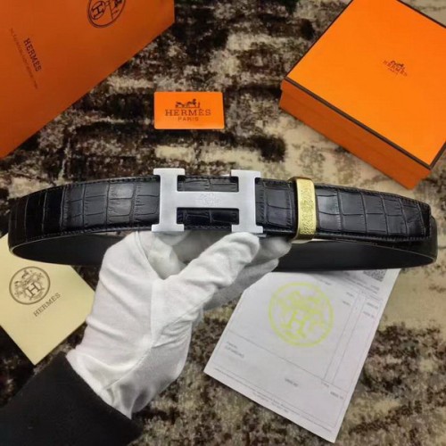 Super Perfect Quality Hermes Belts(100% Genuine Leather,Reversible Steel Buckle)-192