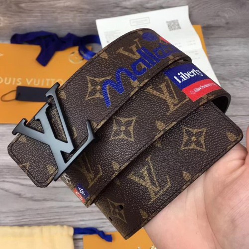 Super Perfect Quality LV Belts(100% Genuine Leather Steel Buckle)-1498