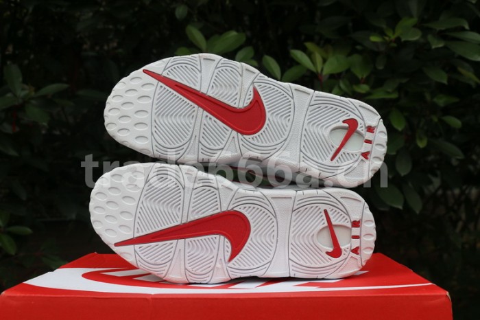 Authentic Nike Air More Uptempo “White/Varsity Red”