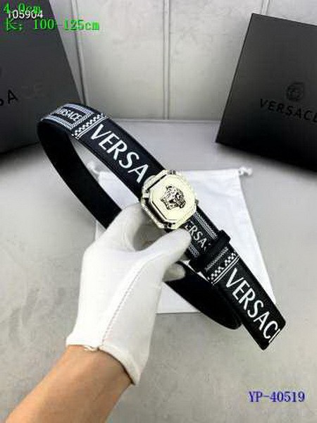 Super Perfect Quality Versace Belts(100% Genuine Leather,Steel Buckle)-389