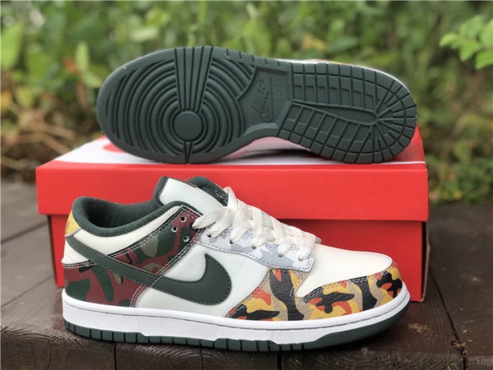 Authentic Nike Dunk Low SE Multi Camo