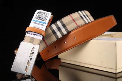 Super Perfect Quality Burberry Belts(100% Genuine Leather,steel buckle)-092