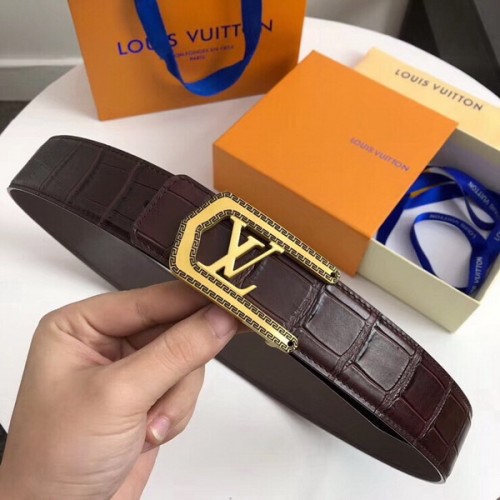 Super Perfect Quality LV Belts(100% Genuine Leather Steel Buckle)-1969
