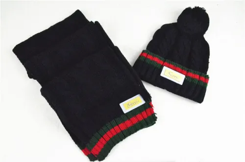 G Wool Cap Scarf AAA-012