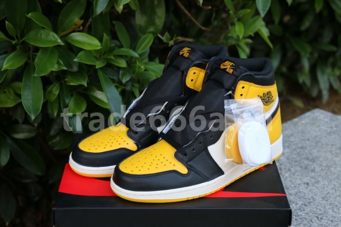Authentic Air Jordan 1 Yellow Toe