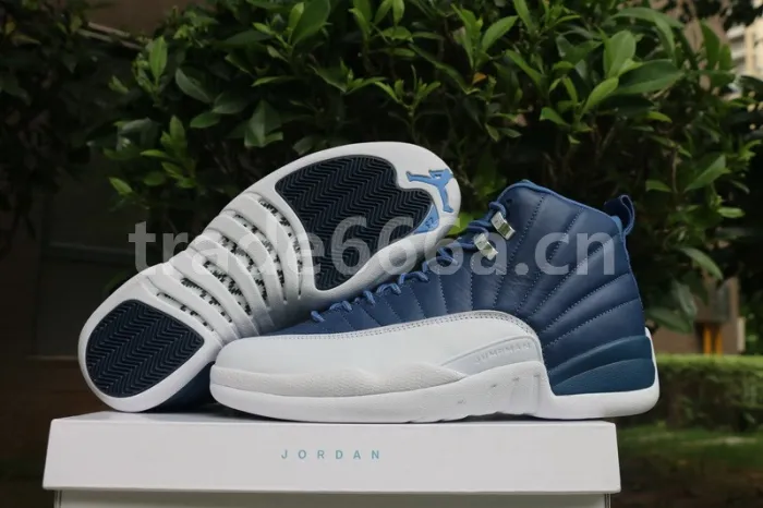 Authentic Air Jordan 12 “Stone Blue”