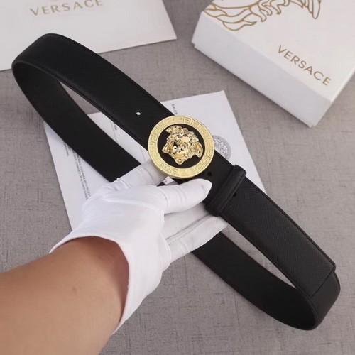 Super Perfect Quality Versace Belts(100% Genuine Leather,Steel Buckle)-531