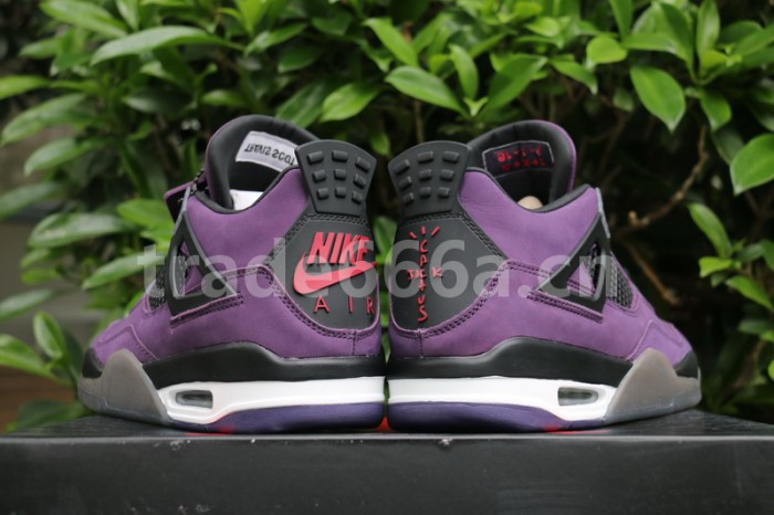 Authentic Travis Scott x Air Jordan 4 Purple