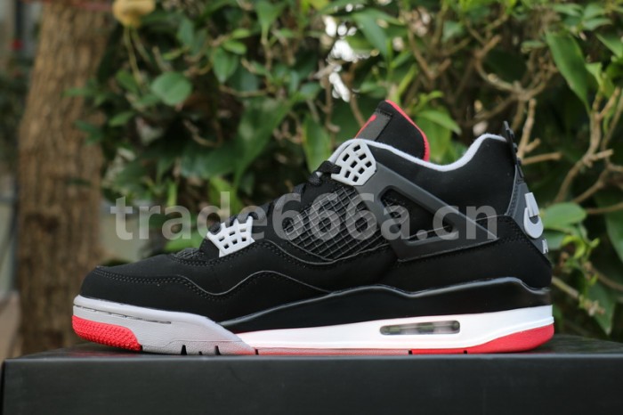 Authentic Air Jordan 4 Bred 2019