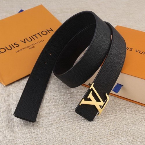 Super Perfect Quality LV Belts(100% Genuine Leather Steel Buckle)-2265