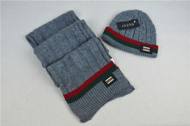 G Wool Cap Scarf AAA-009