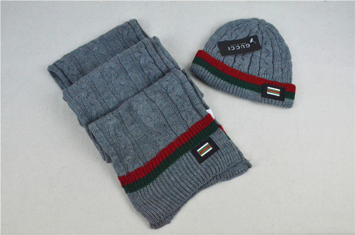 G Wool Cap Scarf AAA-009