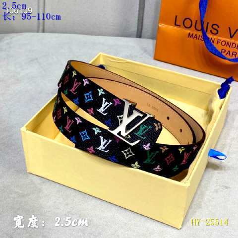 Super Perfect Quality LV Belts(100% Genuine Leather Steel Buckle)-2400