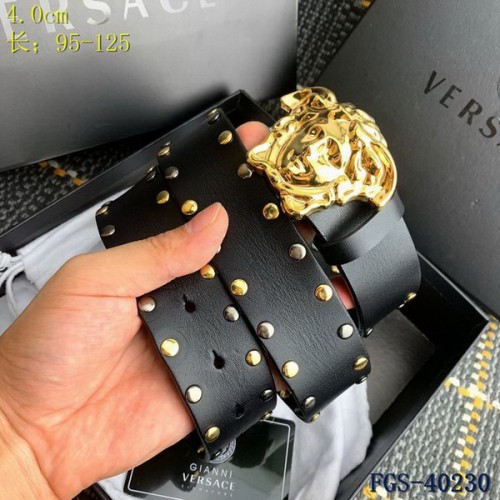 Super Perfect Quality Versace Belts(100% Genuine Leather,Steel Buckle)-1363
