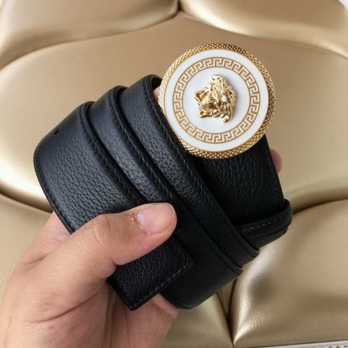 Super Perfect Quality Versace Belts(100% Genuine Leather,Steel Buckle)-618