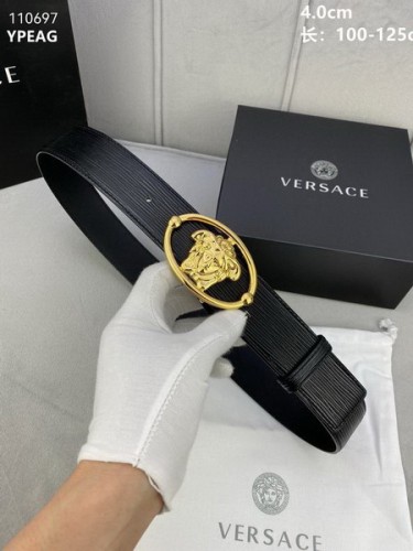 Super Perfect Quality Versace Belts(100% Genuine Leather,Steel Buckle)-799