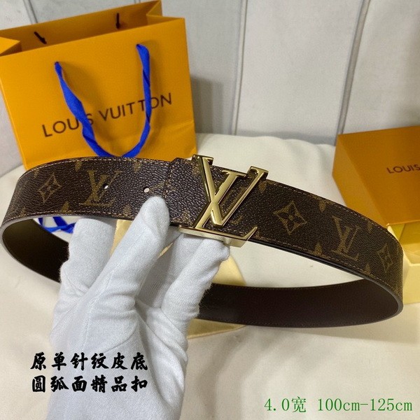 Super Perfect Quality LV Belts(100% Genuine Leather Steel Buckle)-3990
