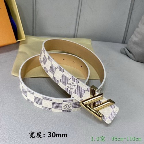 Super Perfect Quality LV Belts(100% Genuine Leather Steel Buckle)-2591