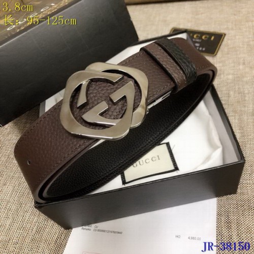 Super Perfect Quality G Belts(100% Genuine Leather,steel Buckle)-3932