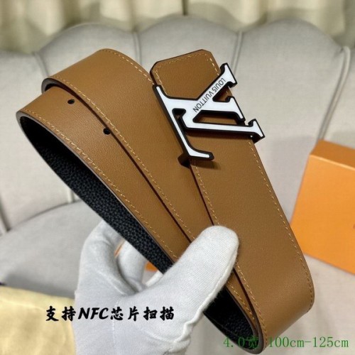 Super Perfect Quality LV Belts(100% Genuine Leather Steel Buckle)-4018