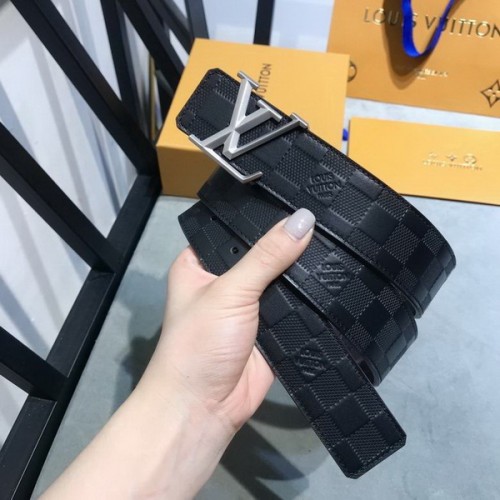 Super Perfect Quality LV Belts(100% Genuine Leather Steel Buckle)-3821