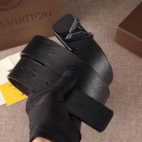 Super Perfect Quality LV Belts(100% Genuine Leather Steel Buckle)-3713